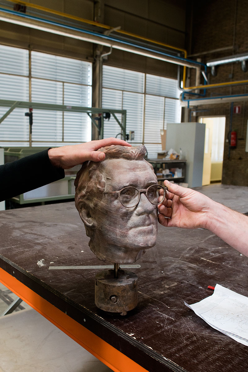 Casting ceramic in bronze