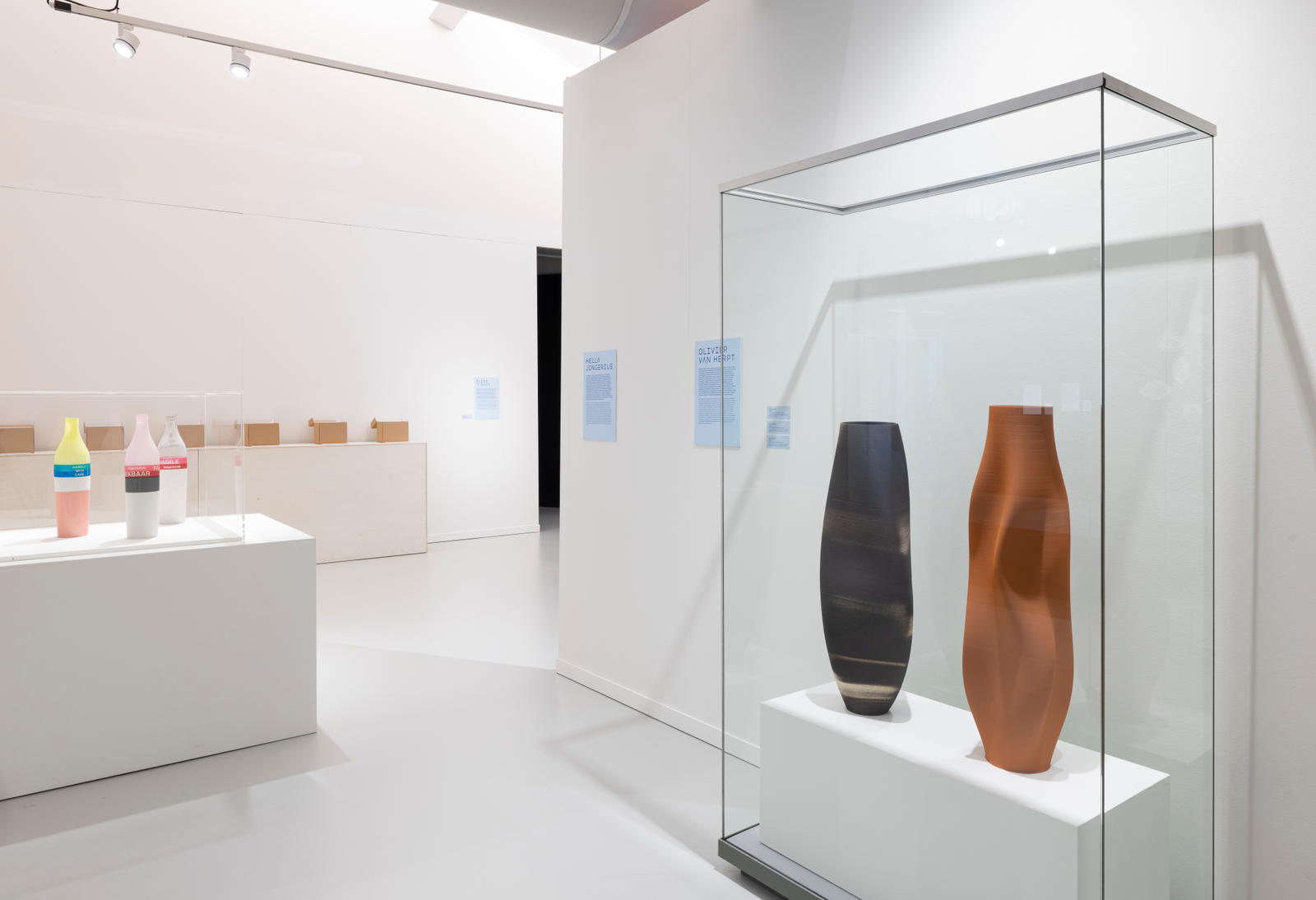Installation view of Olivier van Herpt ceramic work at CODA Museum Apeldoorn