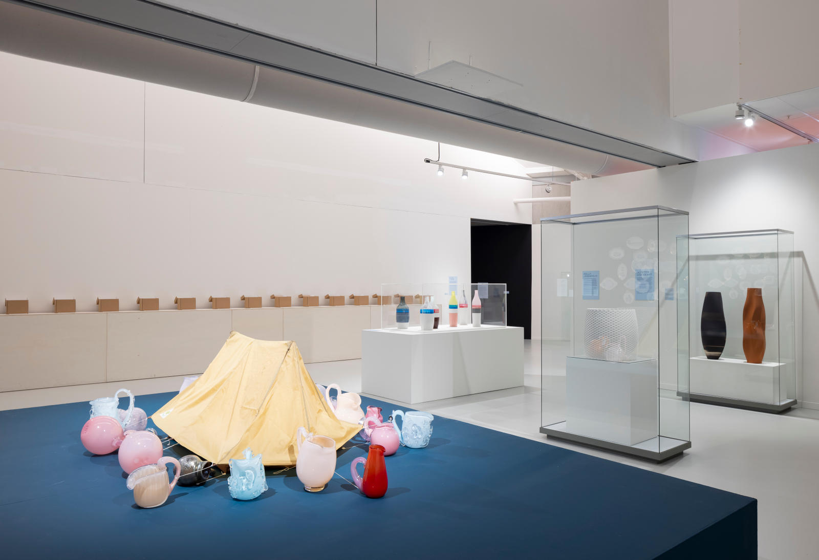 Installation view of Olivier van Herpt ceramic work at CODA Museum Apeldoorn