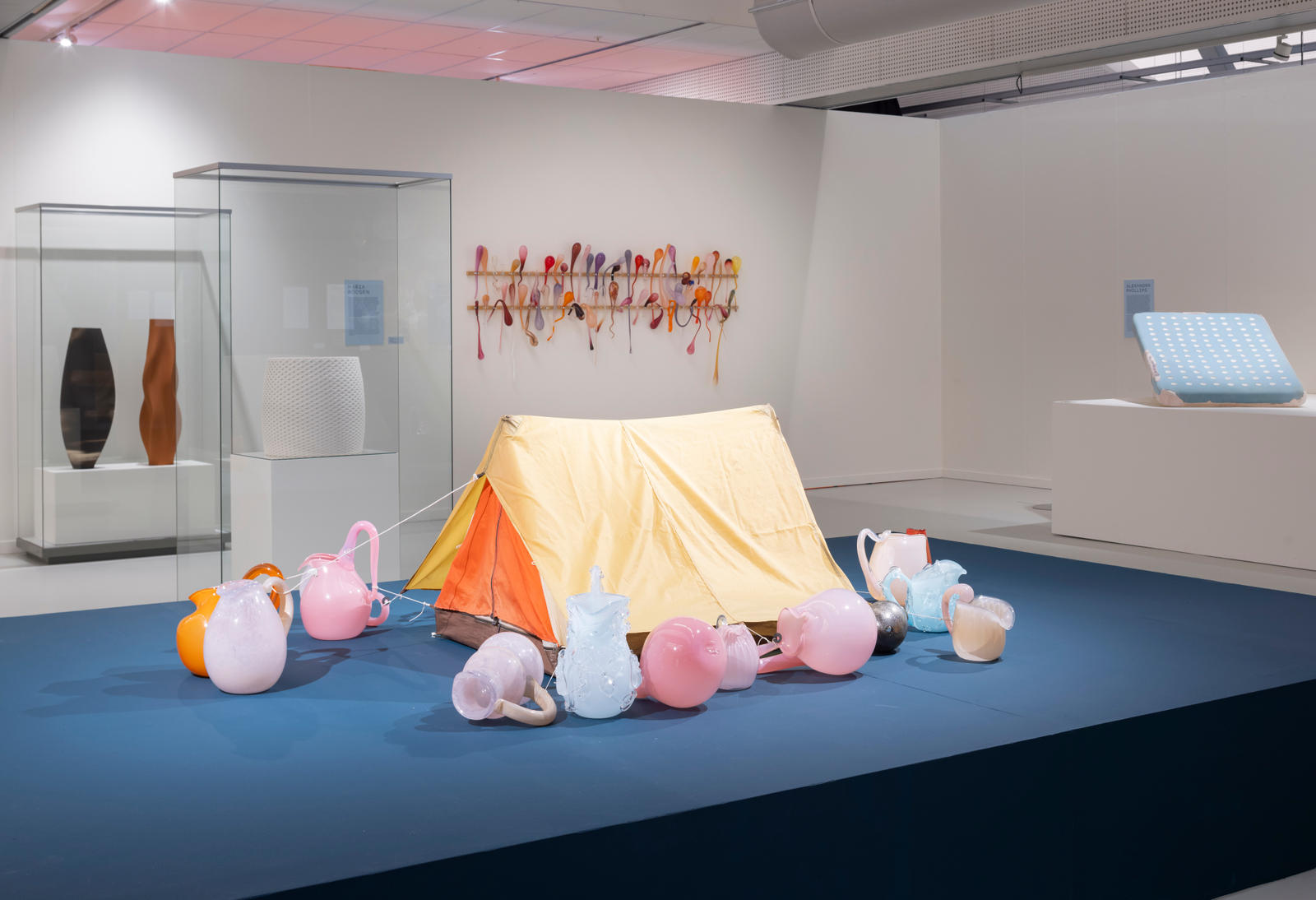 Installation view of Olivier van Herpt ceramic work at CODA Museum Apeldoorn