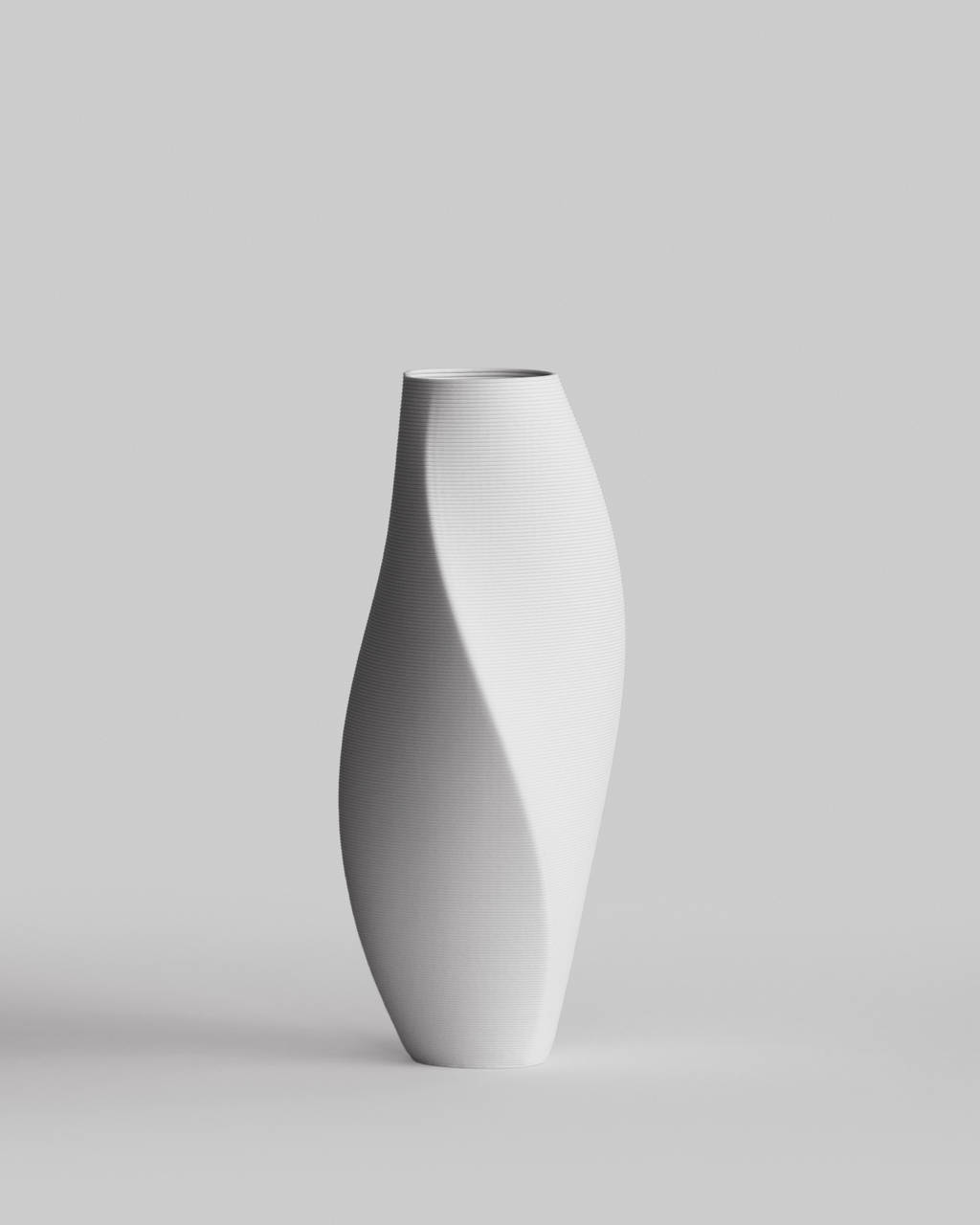 Dune vase 3D printed porcelain