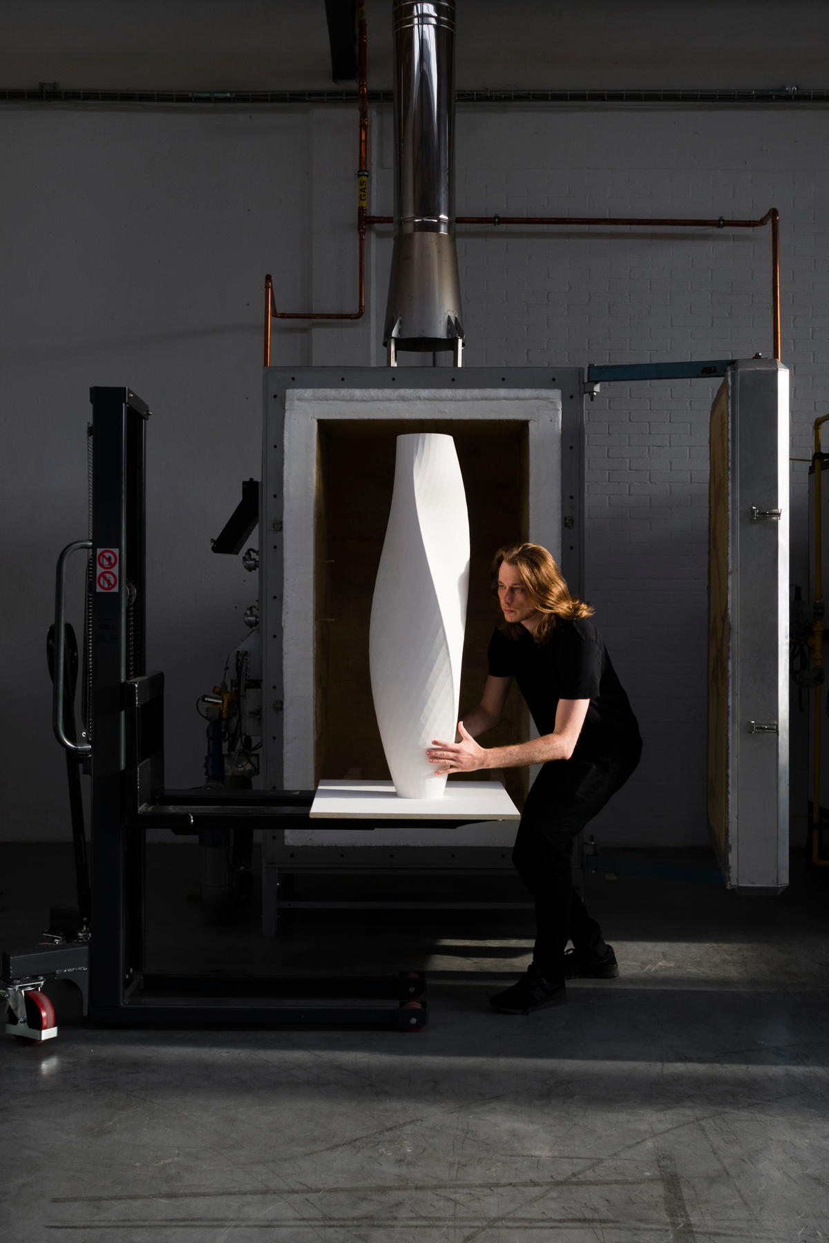 Olivier van Herpt in his studio