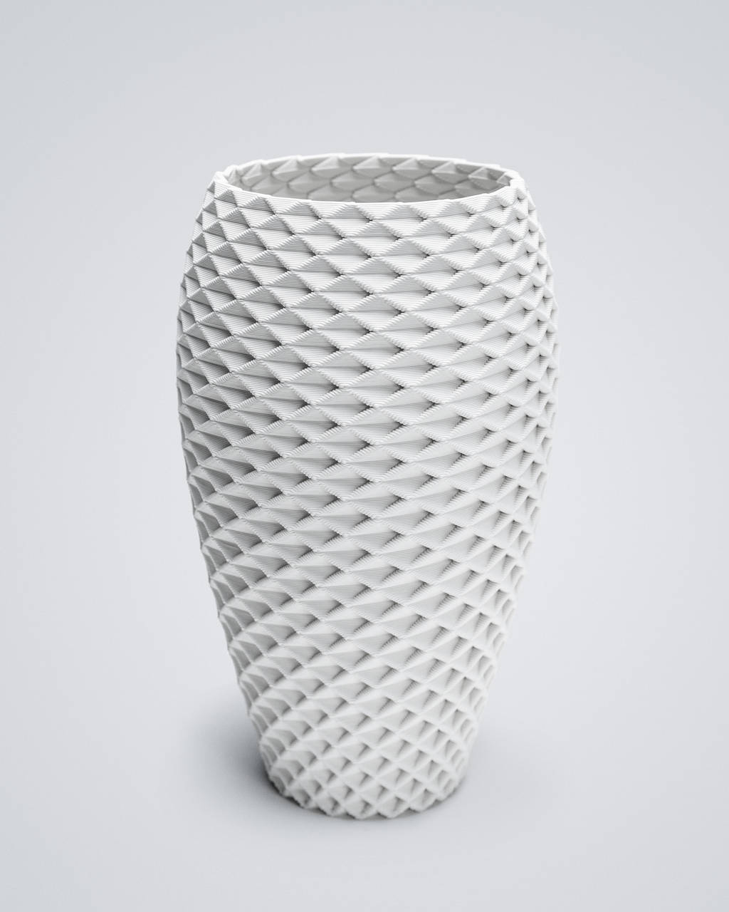 3D pinted porcelain vase